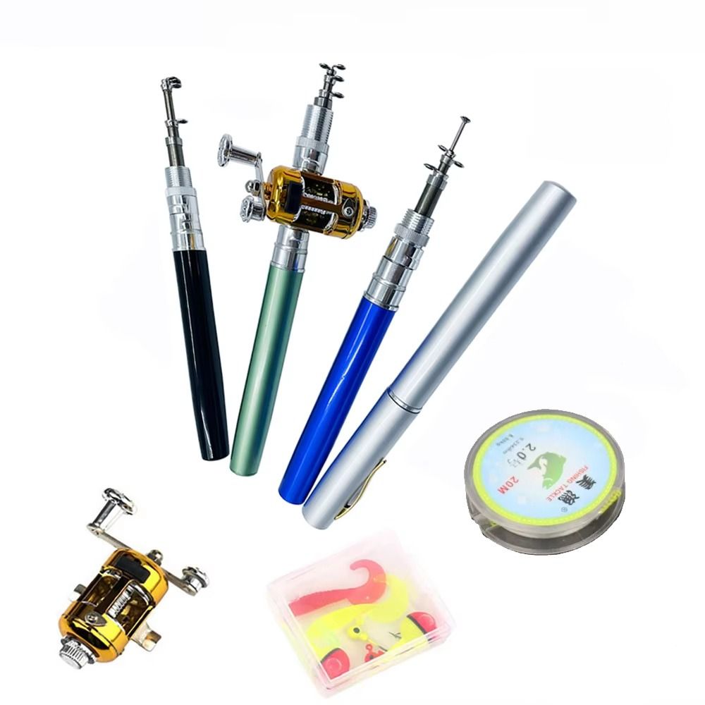 Fishing Rod Spinning - Telescopic Pocket Fishing Rod Pen Shape