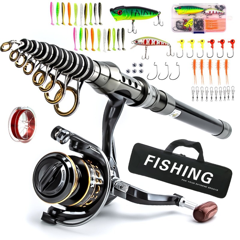 Fishing Rod Carbon Fiber - Carbon Fiber Telescopic Fishing Rod Reel